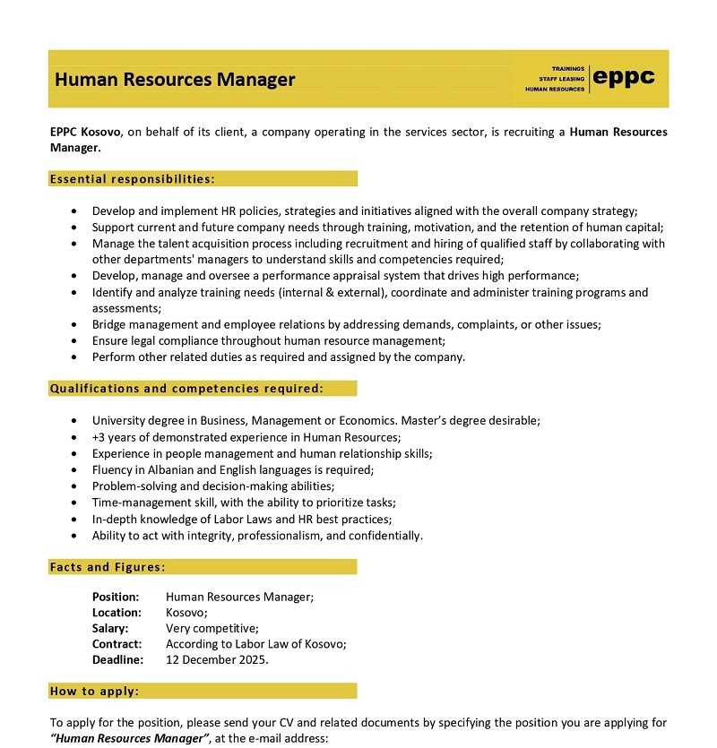 Human Resources Manager